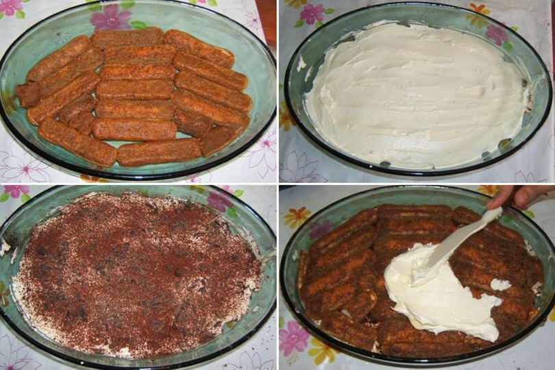 3 comporre tiramisu
