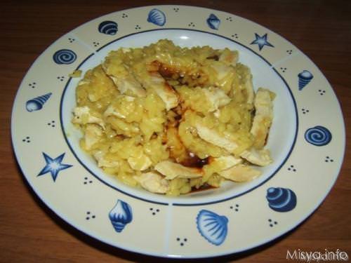 Riso con pollo al curry