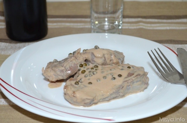 Filetto al pepe verde