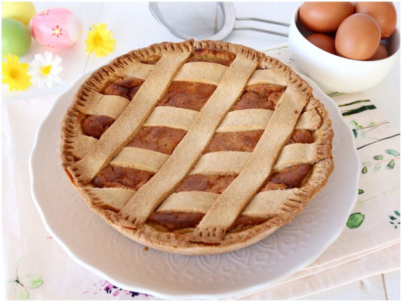 Pastiera napoletana con crema pasticcera