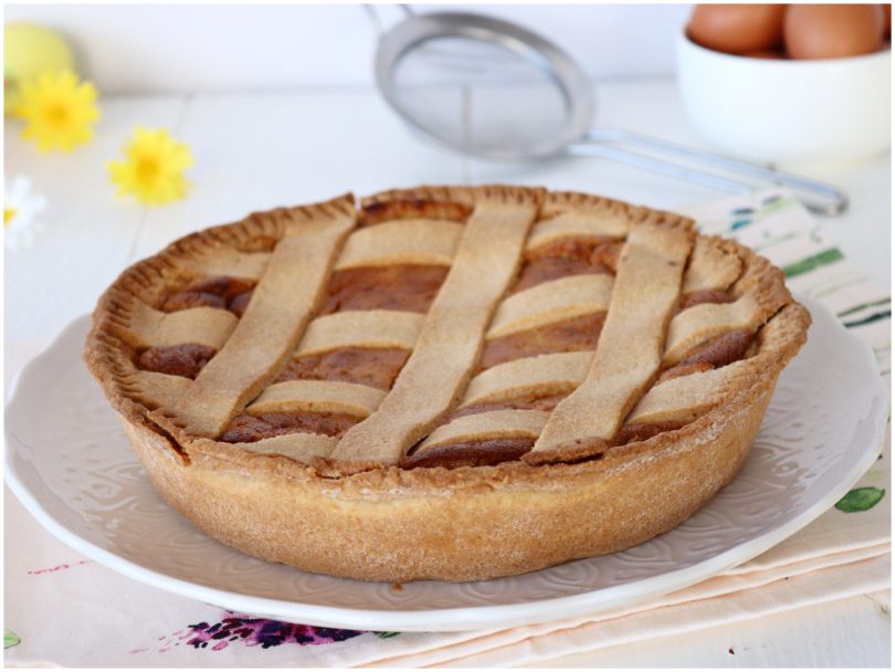 Pastiera napoletana con crema pasticcera