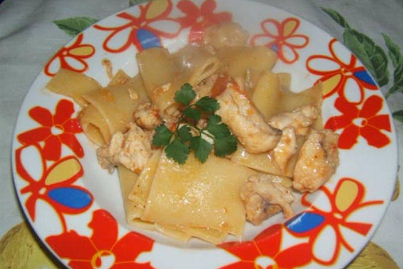 Paccheri con la cernia