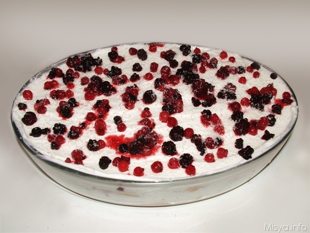 Tiramisù cocco e frutti di bosco