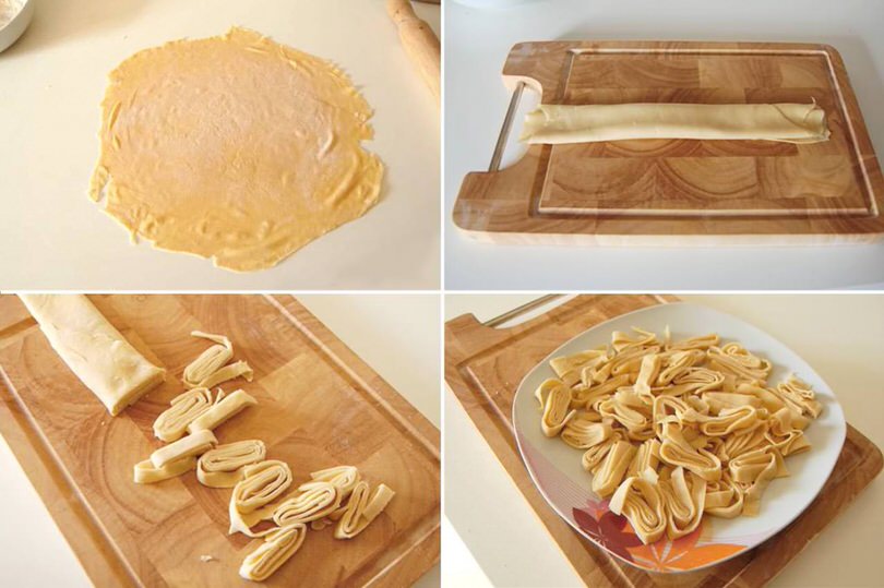 2 preparare tagliatelle