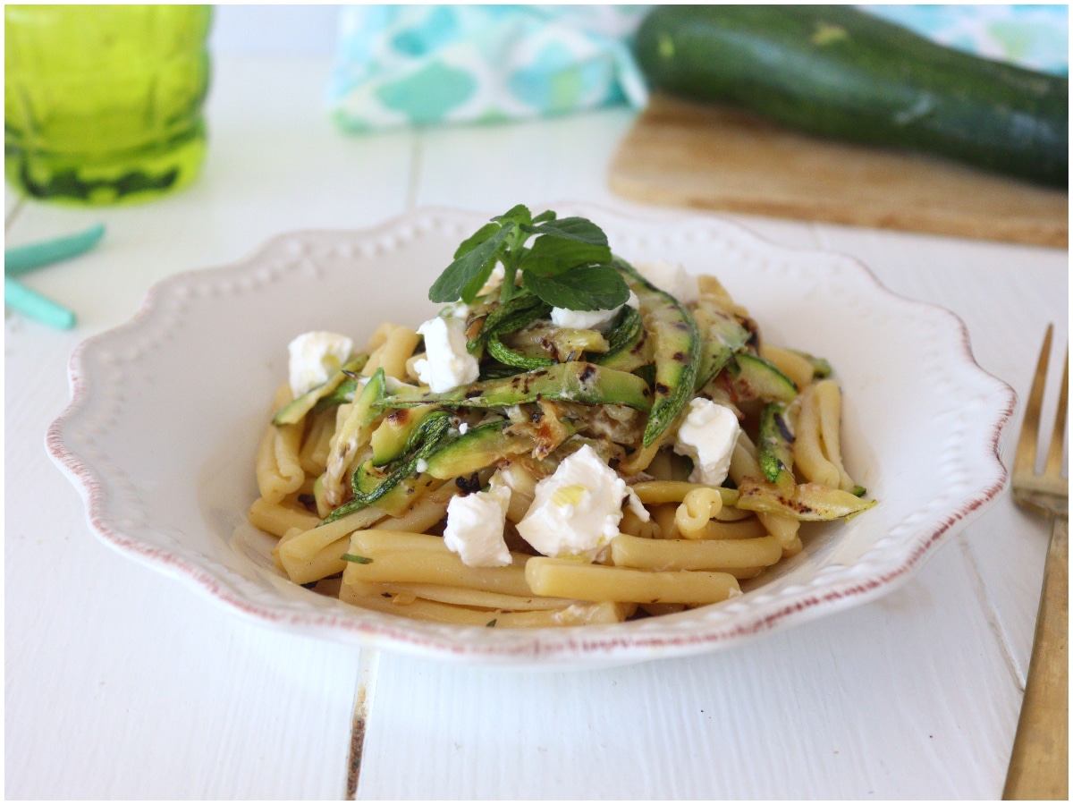 Pasta fredda zucchine e philadelphia