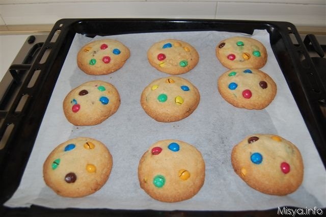 m&m cookies
