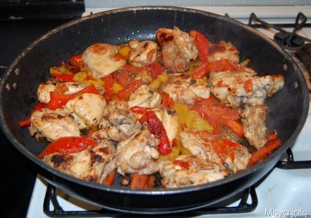 pollo con peperoni alla romana