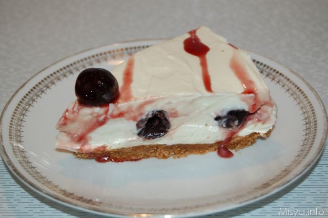 fetta cheesecake cioccolato bianco)
