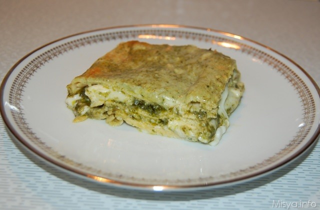 fetta lasagne pesto