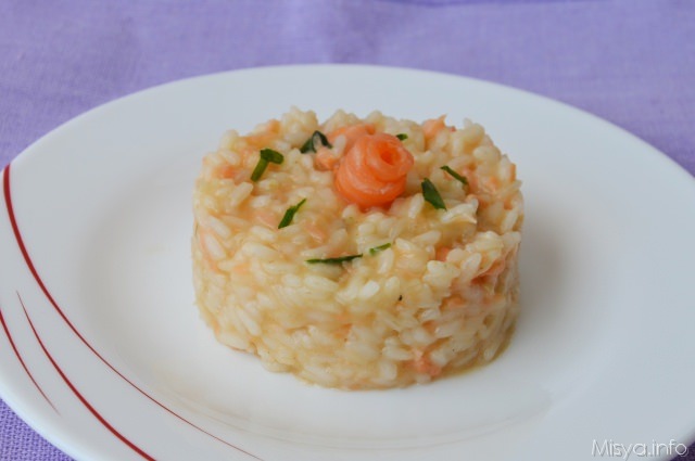 Risotto al salmone