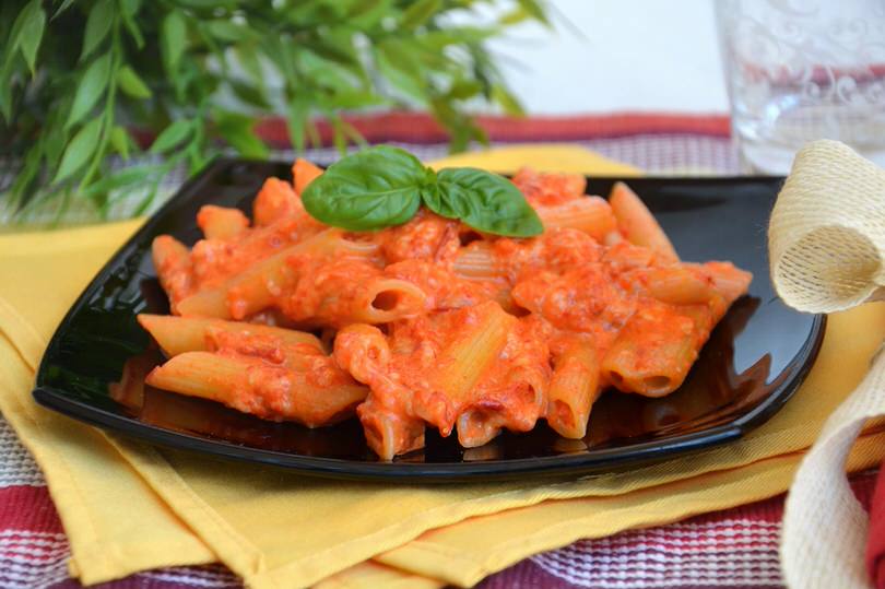 Pennette alla crema di peperoni
