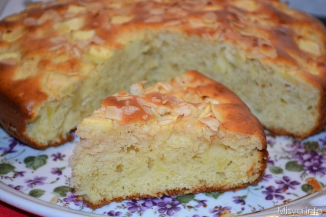 torta mele e mandorle