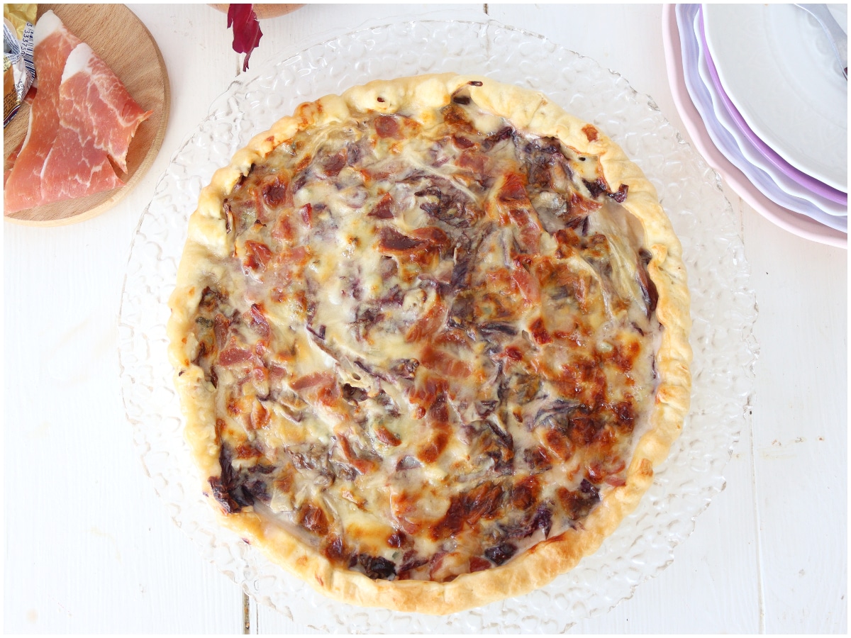 Torta salata radicchio e gorgonzola
