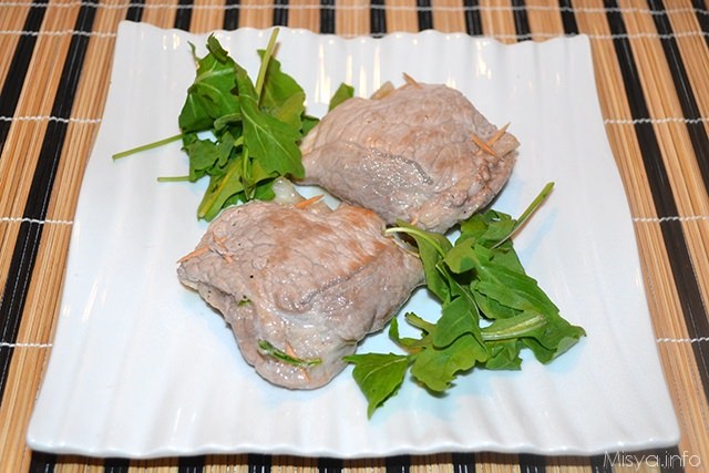 Portafogli con rucola e caprino