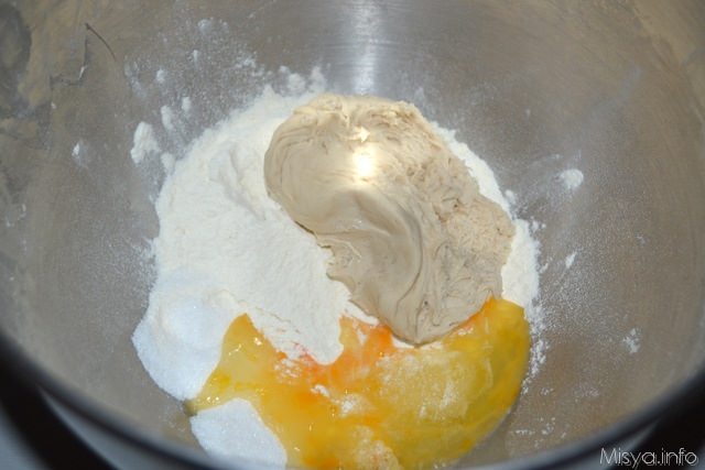 3 biga nell'impasto per il pandoro