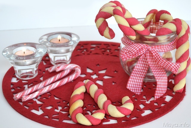 Candy cane cookies