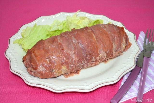 Polpettone con ricotta e prosciutto