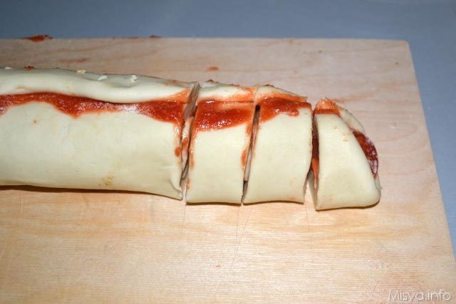 Girelle di pan mozzarella9