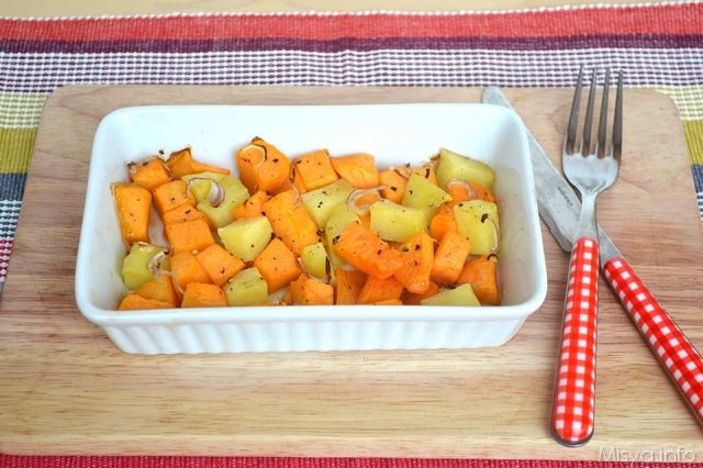 Zucca e patate al forno