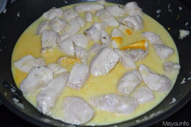 Pollo al curry 8