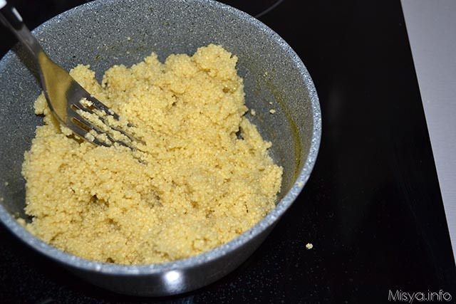 Cous cous con piselli e salmone 3