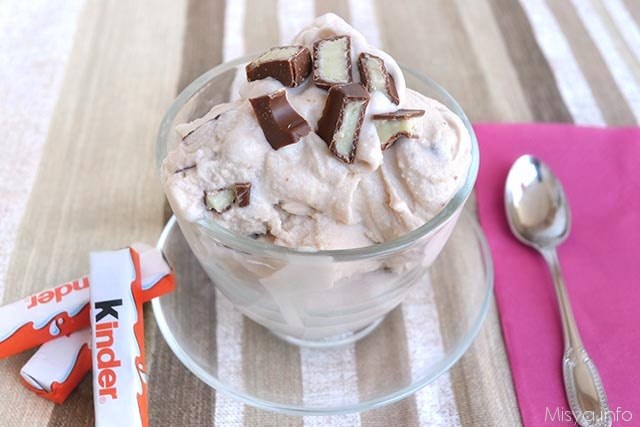 Gelato al cioccolato kinder