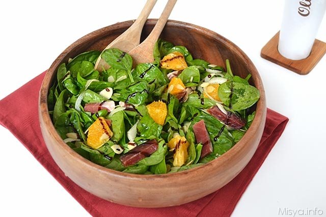 Insalata di spinaci e arance