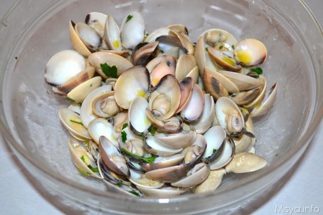 5 vongole aperte