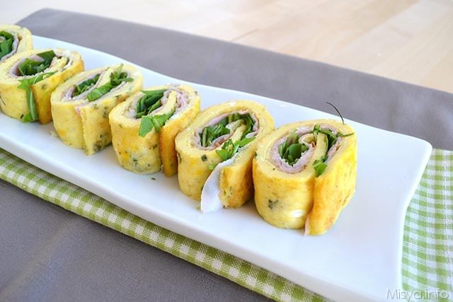 Rotolo di frittata al forno