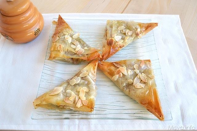Fagottini di pasta fillo e fichi