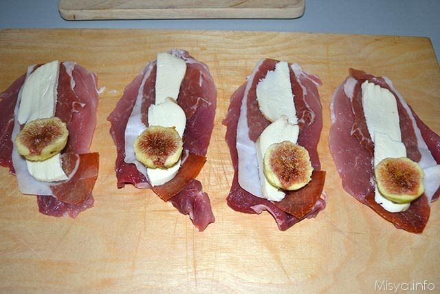 Involtini di carne con fichi e prosciutto 2