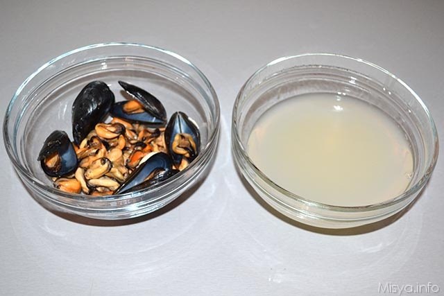 Pasta con mandorle e cozze 5