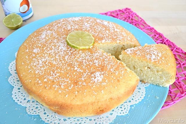 Torta al latte di cocco e lime