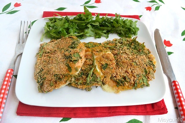 Provola impanata alla rucola