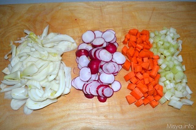 Crudite di verdure con salsa allo yogurt 2