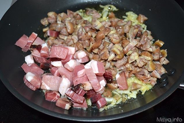 Tagliatelle con castagne e speck 5