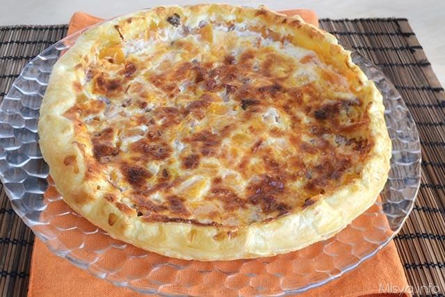 Torta salata zucca e speck