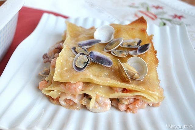 Lasagne ai frutti di mare
