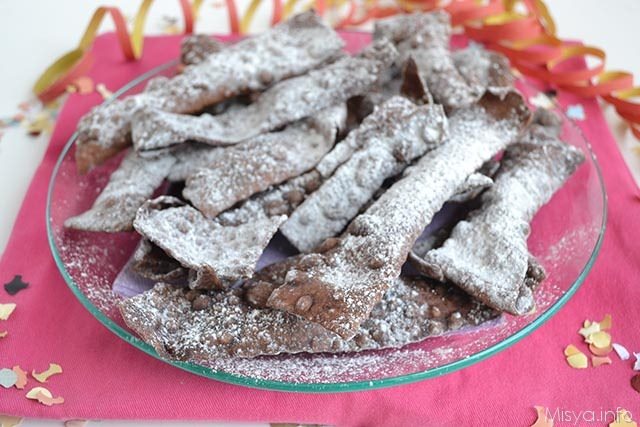 Chiacchiere al cacao