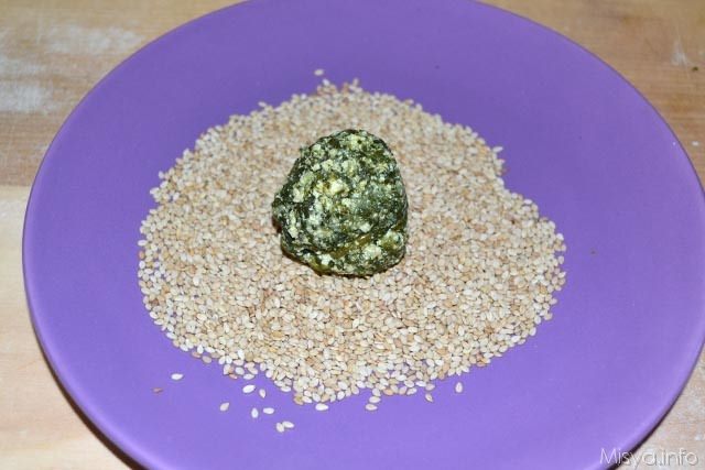 Polpette di tofu e spinaci 7