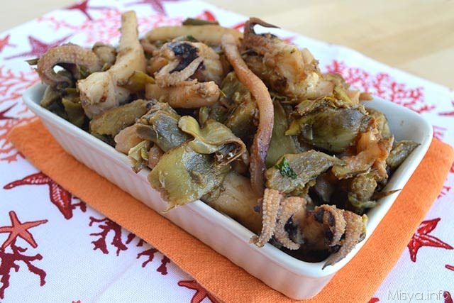 Seppie con carciofi