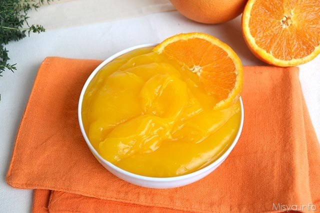 Crema all’arancia senza uova