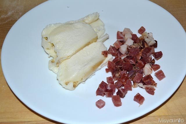 Omelette bacon e provola 3