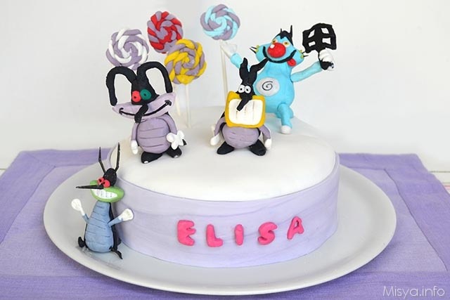 Torta Oggy e i maledetti scarafaggi
