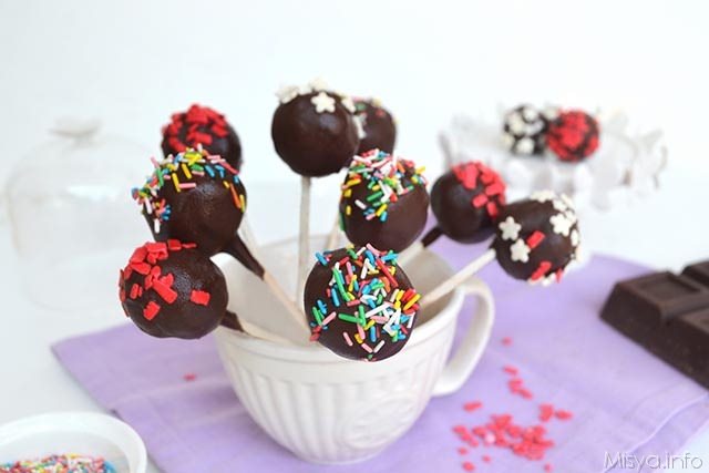 Cake pops al cioccolato