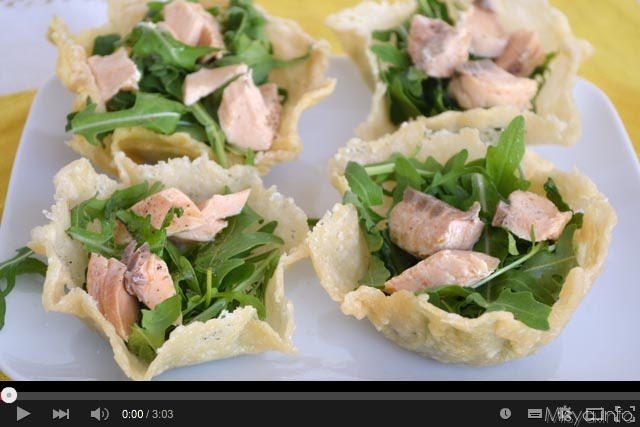 Video ricetta cestini di parmigiano
