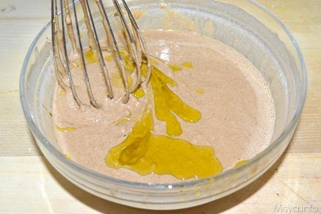 3 aggiungere olio