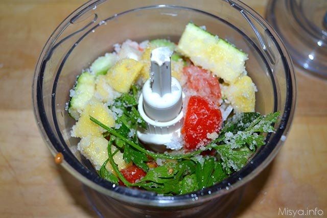 5 verdure nel mixer
