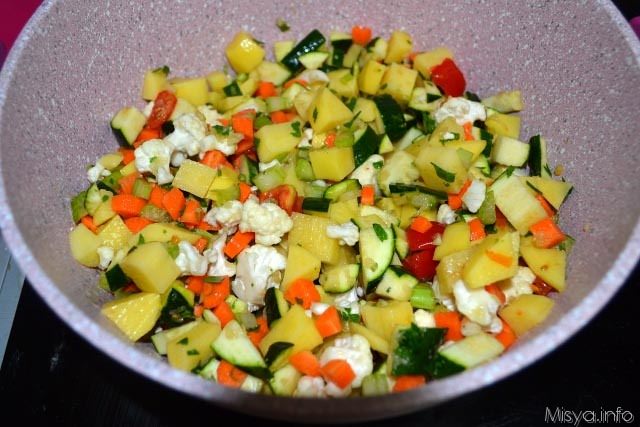 6 cuocere le verdure