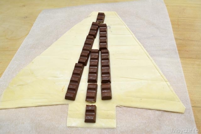 3 posizionare cioccolata